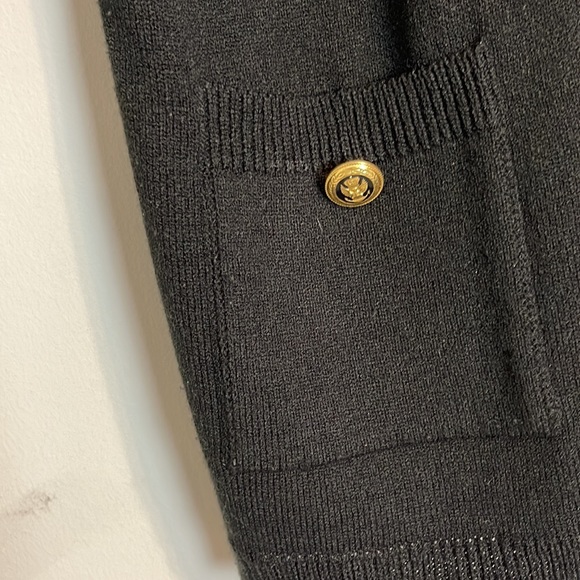 San Remo by Laura knits black short Sleeve vintage cardigan - Picture 4 of 7